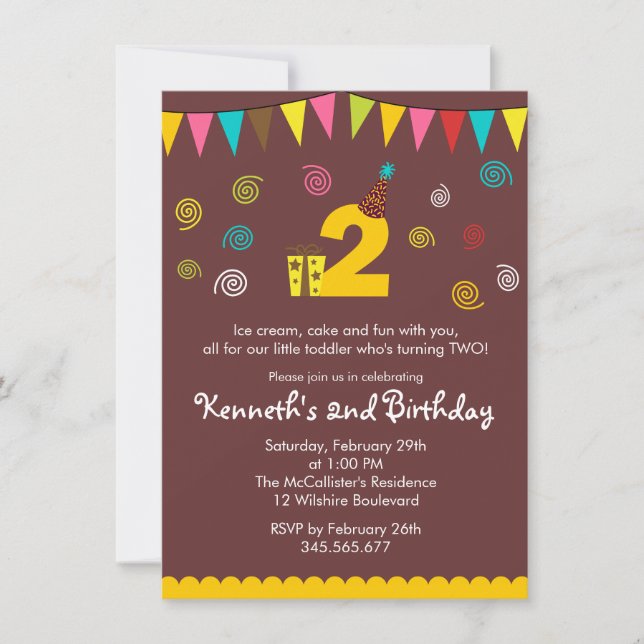 2do Invitación del fiesta de los niños del (Anverso)