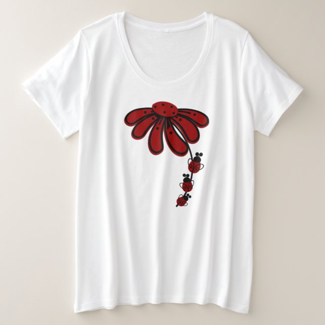 #2Mariquita de doble cara para mujer talla plus (Anverso del diseño)