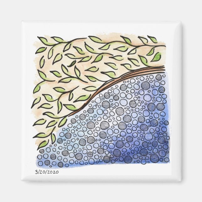 2x2 imán - 3-20-2020 (Frente)