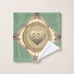 30º/12º aniversario de boda perla y verde