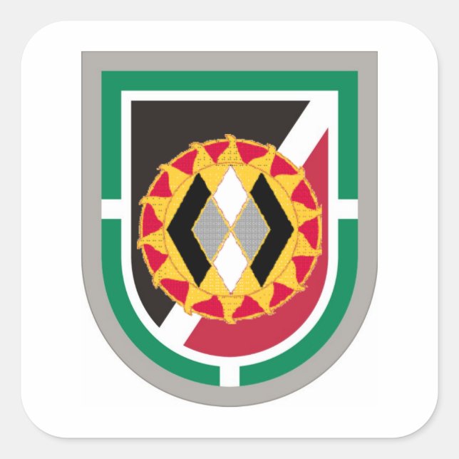 301ª PSYOP Company Beret Flash/DUI Pegatinas (Anverso)