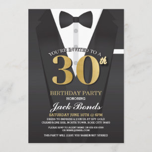 30.ª Concurso de Espía de Cumpleaños Invitación de