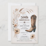 30.ª invitación a cumpleaños floral rústica de vac<br><div class="desc">Celebra el gran estilo 3-0 con estas encantadoras Invitaciones Rustic Cowgirl de 30 años. Perfecto para un fiesta rural de temática occidental, estas invitaciones digitales cuentan con un bonito diseño floral rústico y botas de vaquero, lo que da un tono a una celebración divertida y festiva. Ya sea que esté...</div>