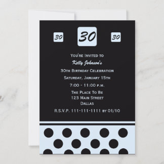 30.ª invitación a fiesta de cumpleaños 30 moderna