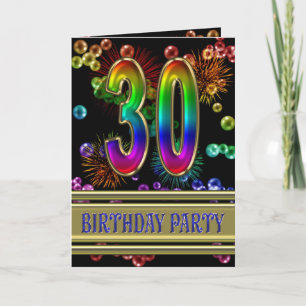 30.ª invitación a la fiesta de cumpleaños