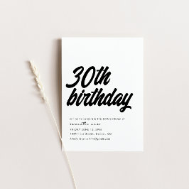 30.ª Invitación a la Fiesta de Cumpleaños
