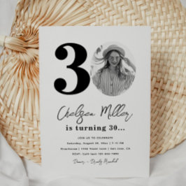 30.ª invitación a la fiesta de cumpleaños | 30 cum