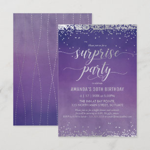 30.ª invitación a la fiesta sorpresa de cumpleaños
