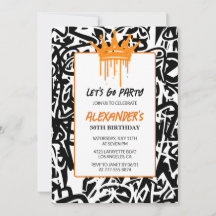 30.ª invitación a los hombres Fiesta Pintura de gr