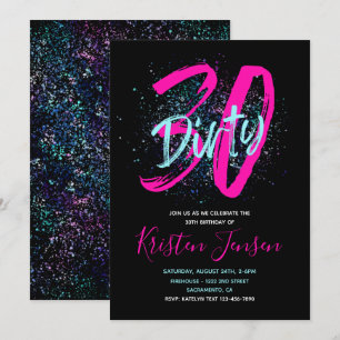 30.ª invitación de cumpleaños   30.ª invitación de