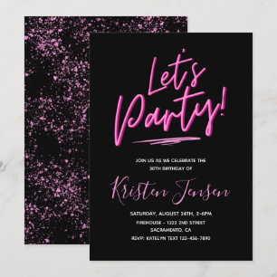 30.ª invitación de cumpleaños   30.º Fiesta de cum