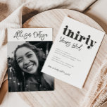 30.ª invitación de cumpleaños | Foto 30 cumpleaños<br><div class="desc">30.ª Invitación fotográfica de cumpleaños Listo para ser personalizado por usted!</div>