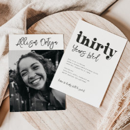 30.ª invitación de cumpleaños | Foto 30 cumpleaños