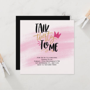 30.ª Invitación De Cumpleaños, Habla Treinta Para