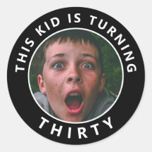 30.ª Personalizado Pegatinas de fotografía