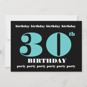 30.ª plantilla de invitaciones a fiestas de cumple