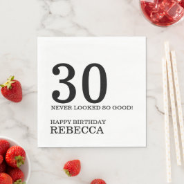 30.ª servilleta de cumpleaños