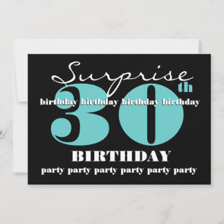 30.ª SORPRESA Invitación a la fiesta de cumpleaños
