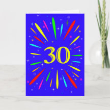 30.ª tarjeta de explosión de cumpleaños