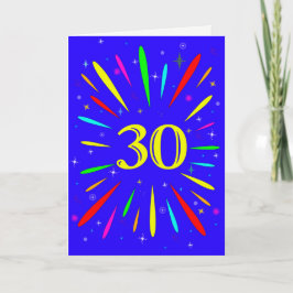 30.ª tarjeta de explosión de cumpleaños