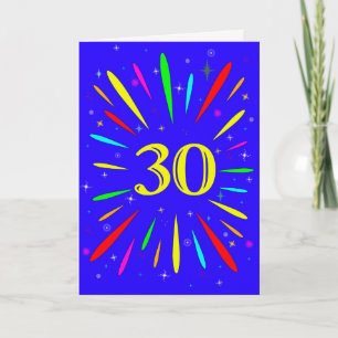 30.ª tarjeta de explosión de cumpleaños