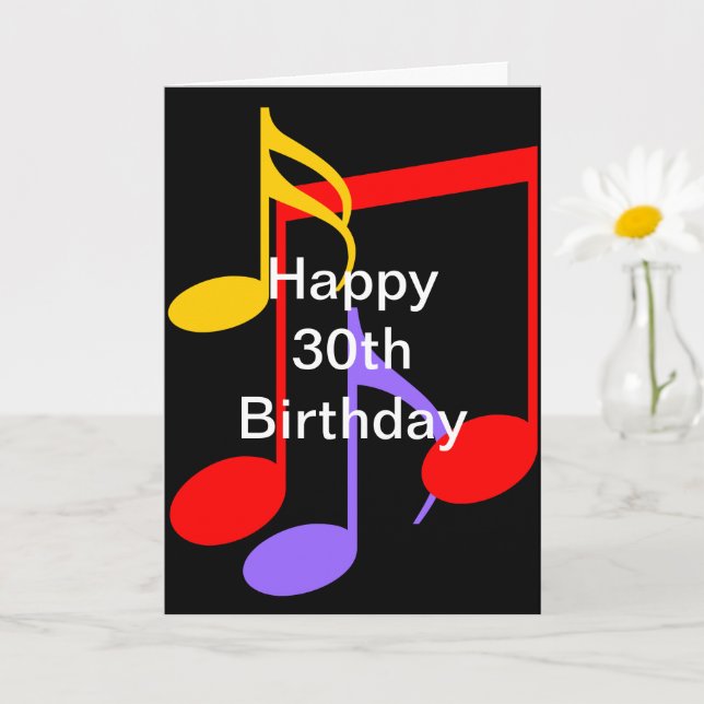 30.ª tarjeta de felicitación doblada para notas mu (Planta pequeña)