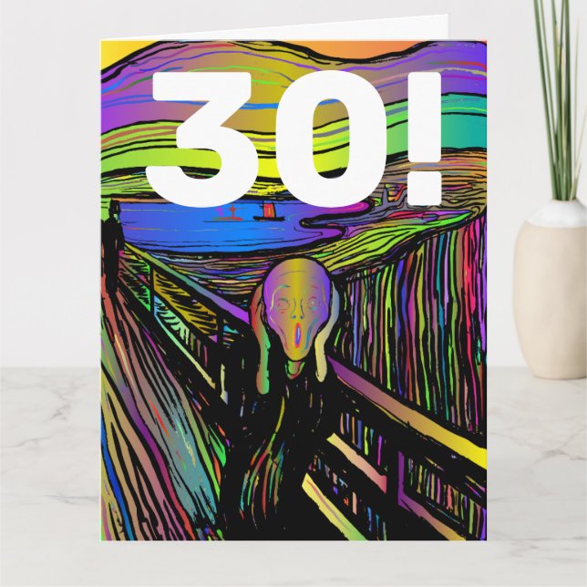 30.º CUMPLEAÑOS 30 TARJETA DE REUNIÓN GRACIOSA (Anverso)