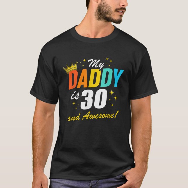 30.º Cumpleaños Papá Es 30 Camisetas (Anverso)