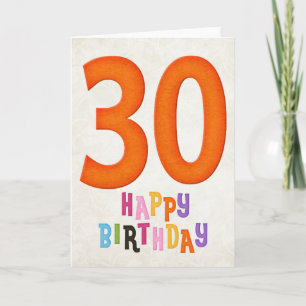 30.º diseño de tarjeta de cumpleaños feliz 2