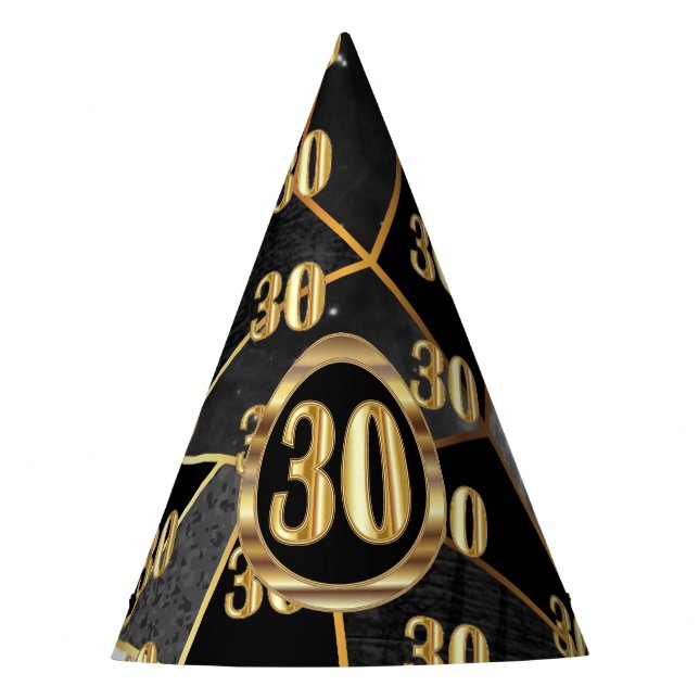 30.º Gorra Fiesta de cumpleaños (Anverso)