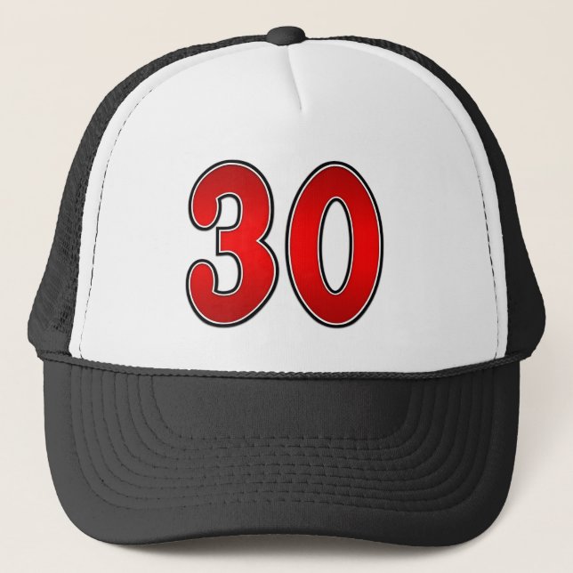 30.º sombrero camionero de cumpleaños (Anverso)