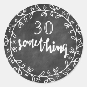 30 Algo - 30 cumpleaños Pegatinas Personalizados