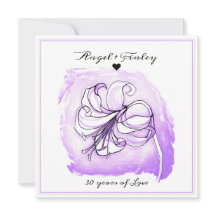 30° Aniversario de Lirio Morado y Blanco