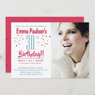 30 Aniversario - Invitación a una fiesta fotográfi