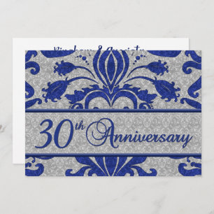 30° Aniversario Invitación empresarial Azul