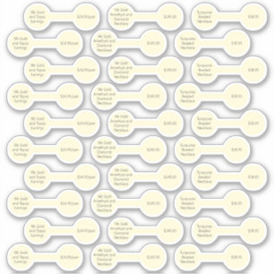 30 antiguos Pegatinas de etiquetas de precio de la