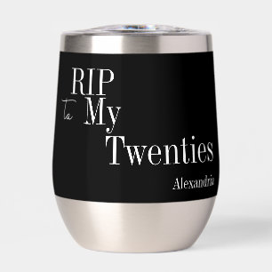 30° cumpleaños RIP Fiesta Black and White