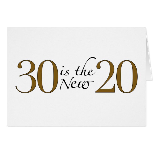 30 es los nuevos 20 (Anverso (Horizontal))