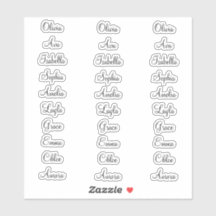 30 Etiquetas caligráficas personalizadas Personali
