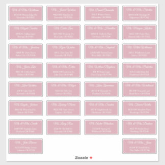 30 Etiquetas de Dirección para Invitados de Boda I