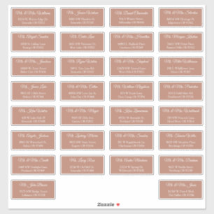 30 Etiquetas de Dirección para Invitados de Boda I