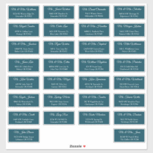 30 Etiquetas de Dirección para Invitados de Boda I