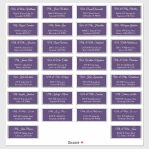 30 Etiquetas de Dirección para Invitados de Boda I