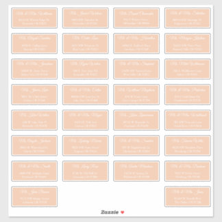 30 Etiquetas de Dirección para Invitados de Boda I