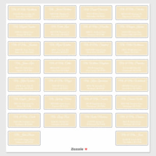 30 Etiquetas de Dirección para Invitados de Boda I