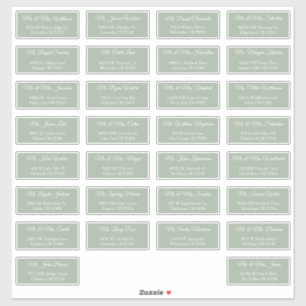 30 Etiquetas de Dirección para Invitados de Boda I