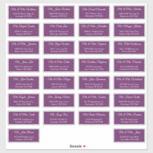 30 Etiquetas de Dirección para Invitados de Boda I