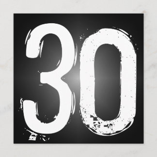 30° Invitación a fiesta de cumpleaños