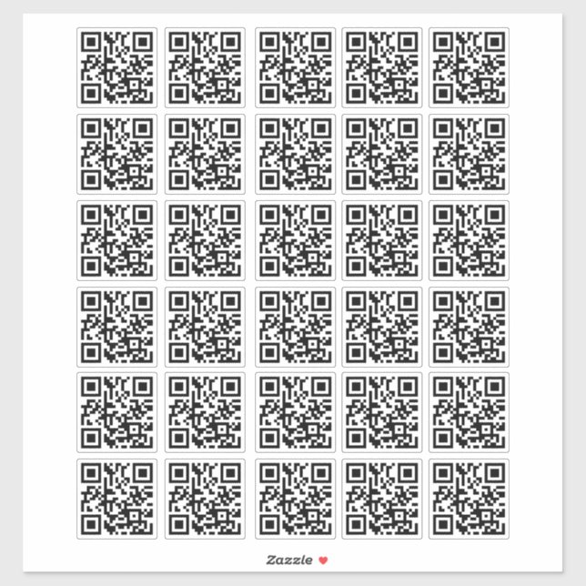 30 Pegatina de código QR fácil de personalizar (Hoja)