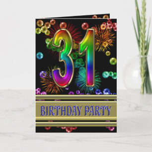 31ª Invitación a fiesta de cumpleaños